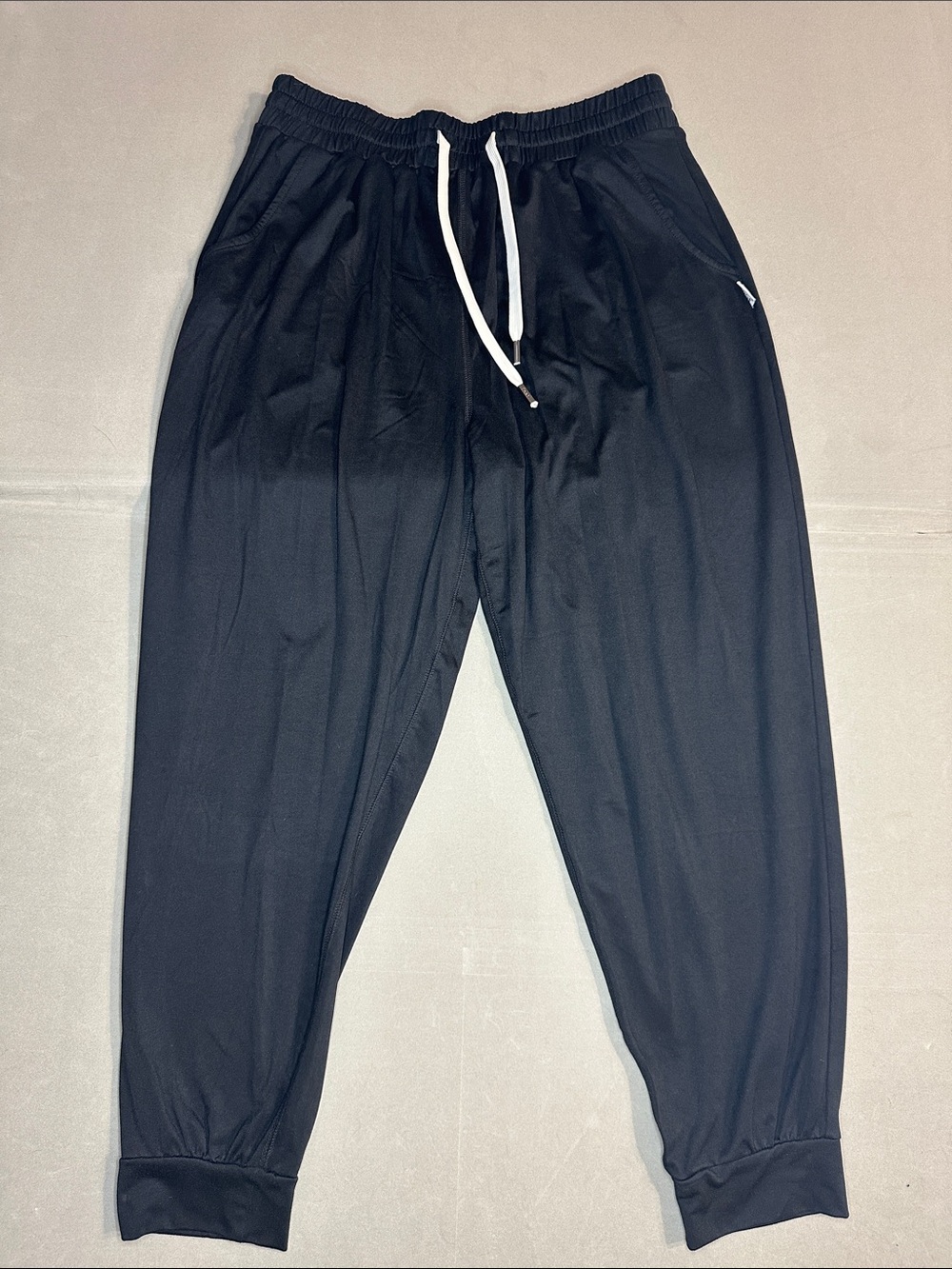 Feat Men's Black Drawstring Jogger Sweatpants - 1 (large)